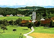 Meggenhofen (gegen Süden), um 1970