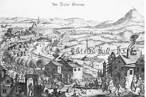 Schloß Hernals (Stich nach Matthäus Merian, 1620)