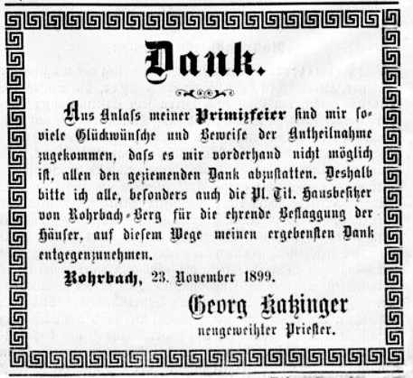 Dankanzeige